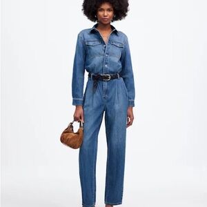 NWT Pleated Barrel-Leg Jumpsuit